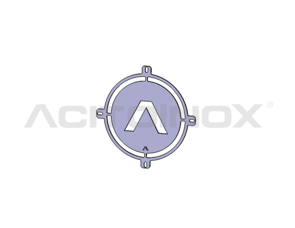 Coprifaro personalizzabile in acciaio inox