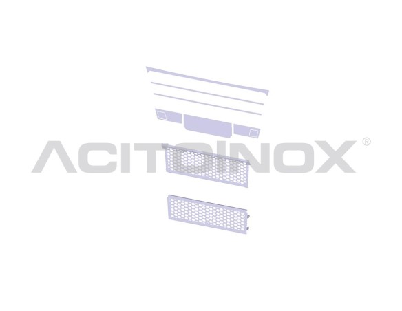 GRIGLIE RADIATORE + APPLICAZIONI MASCHERINO | MAN TGX Euro 6