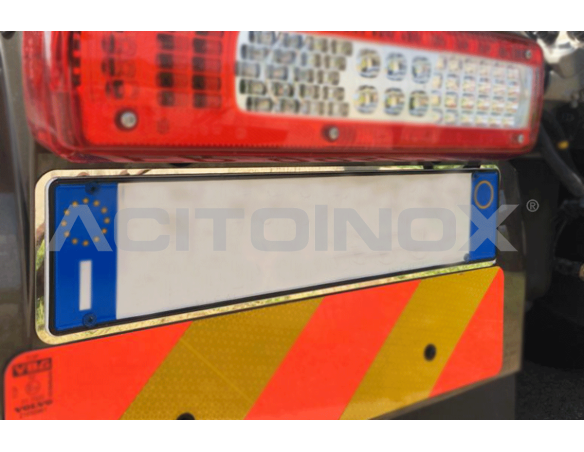 Rear license plate plate