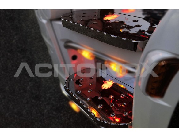 Rivestimento Gradini Cabina con Grifone Illuminante