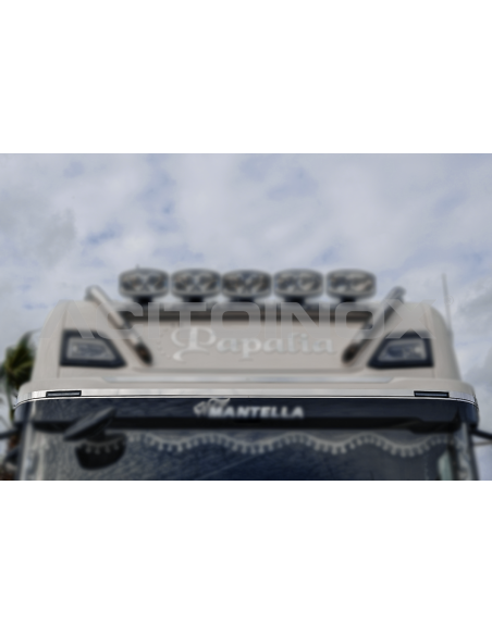 Long sunvisor headlights frame