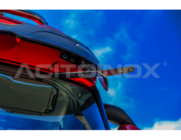 Polished CB bracket Iveco S-Way Sunvisor