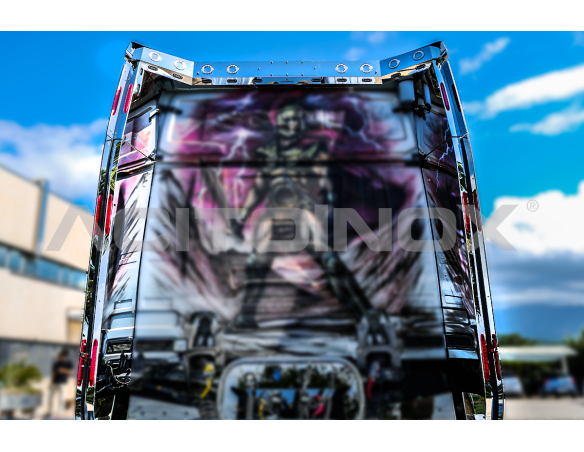 Spoiler cover with central carter | Suitable with Scania NG S