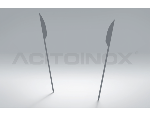 Thin side lateral bands for mask application