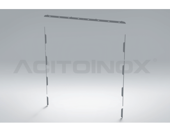 Profili spoiler posteriore + fascia centrale