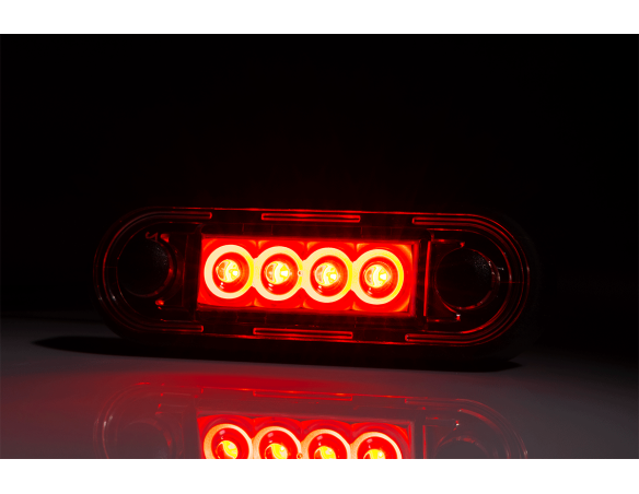 Luce perimetrale 4 LED ROSSA 12-36V