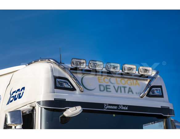 Barra portafari ø60mm modello medio spoiler basso | Adatto per Scania  S-R