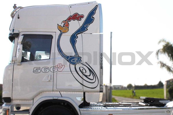 Rivestimento gomma spoiler Topline Cab | Adatto per  Scania R, New R, Streamline