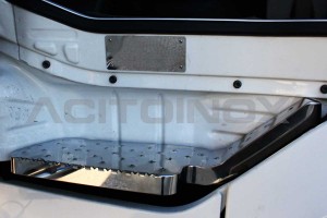 Habillage inox calandre V8 ACITOINOX pour SCANIA NEW S - Camac Cie