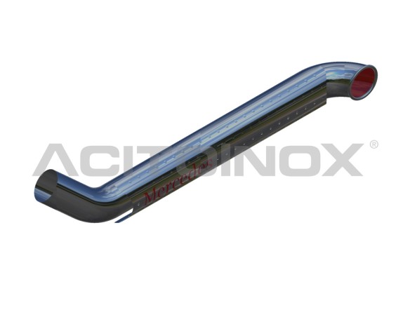 EXHAUST PIPE WITHOUT  AIR INTAKE 1 OUTPUT | Mercedes Actros MP3
