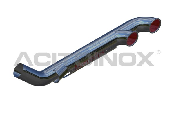 EXHAUST PIPE WITHOUT  AIR INTAKE 2 OUTPUT | Mercedes Actros MP3