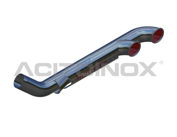 EXHAUST PIPE WITHOUT  AIR INTAKE 2 OUTPUT | Mercedes Actros MP3