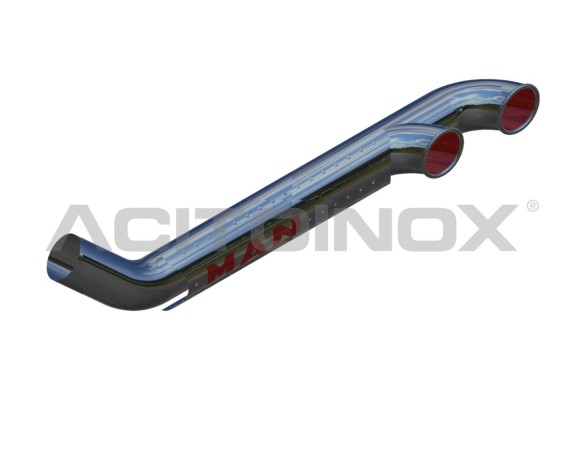 EXHAUST PIPE 2 OUTPUTS WITHOUT AIR INTAKE  | MAN TGX