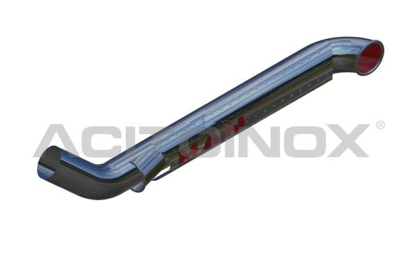 EXHAUST PIPE 1 OUTPUT WITHOUT AIR INTAKE  | MAN TGX