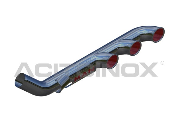 EXHAUST PIPE 3 OUTPUTS WITH AIR INTAKE | MAN TGX