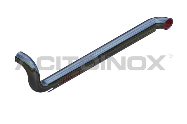 EXHAUST 1 OUTPUT PIPE WITH AIR INTAKE  | RENAULT MAGNUM