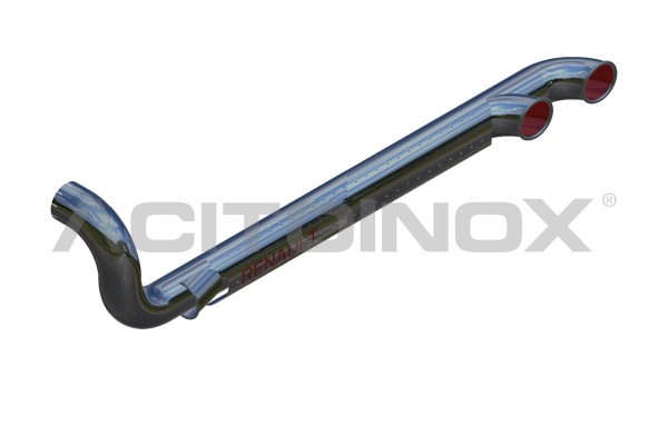 EXHAUST 2 OUTPUT PIPE WITH AIR INTAKE  | RENAULT MAGNUM