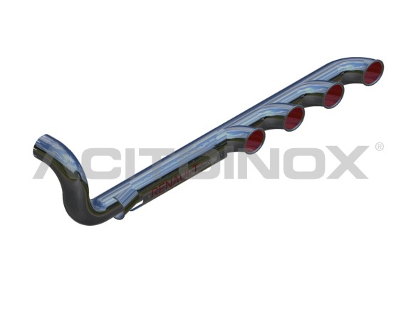 EXHAUST PIPE 4 OUTPUTS WITH AIR INTAKE| RENAULT MAGNUM
