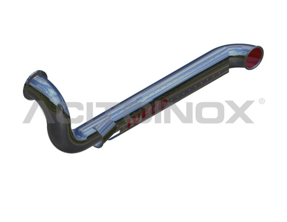 EXHAUST PIPE WITH AIR INTAKE 1 OUTPUT | IVECO STRALIS CUBE