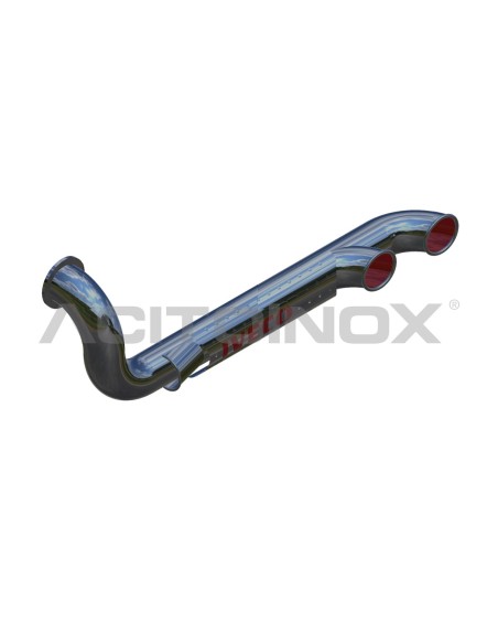 EXHAUST PIPE WITH AIR INTAKE 2 OUTPUTS | IVECO STRALIS CUBE