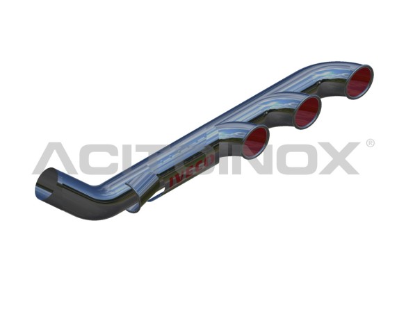 EXHAUST PIPE THREE OUTPUTS WITH AIR INTAKE | IVECO STRALIS
