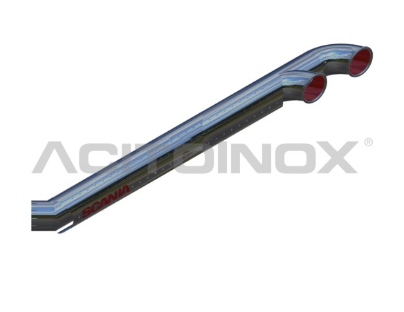 EXHAUST PIPE WITHOUT AIR INTAKE | SCANIA Serie R