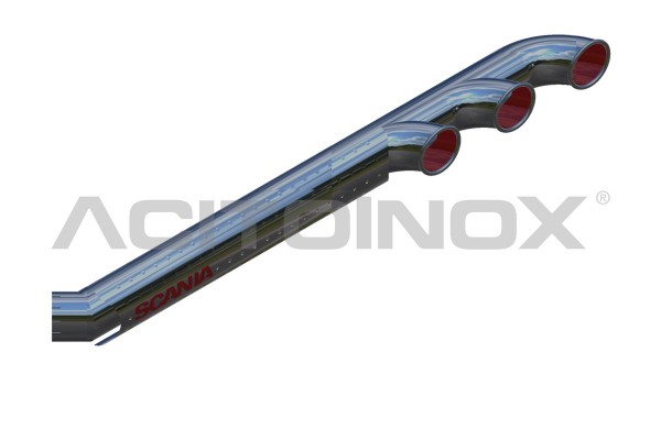 EXHAUST PIPE WITHOUT AIR INTAKE | Suitable for SCANIA Serie R