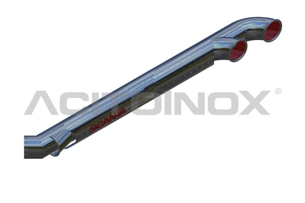 EXHAUST PIPE WITH AIR INTAKE | Suitable for SCANIA Serie R