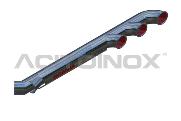 EXHAUST PIPE WITH AIR INTAKE | Suitable for SCANIA Serie R