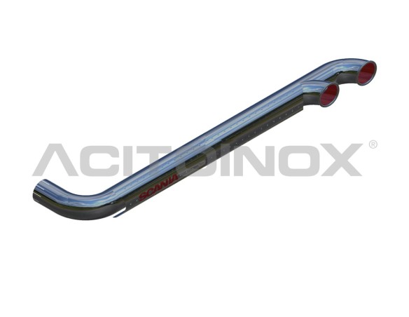 EXHAUST PIPE TWO OUTPUTS WITHOUT AIR INTAKE | SCANIA Serie L
