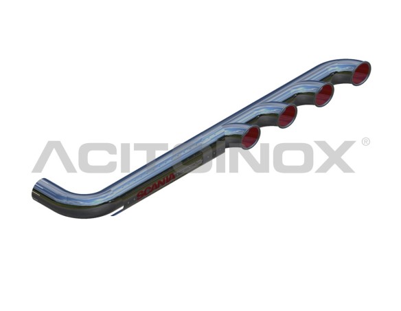 Terminale di Scarico 4 Uscite senza presa d'aria | SCANIA Serie L