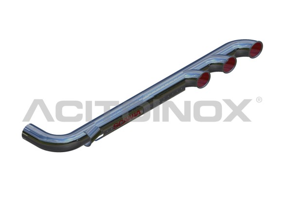 Terminale di Scarico 3 Uscite con presa d'aria | SCANIA Serie L