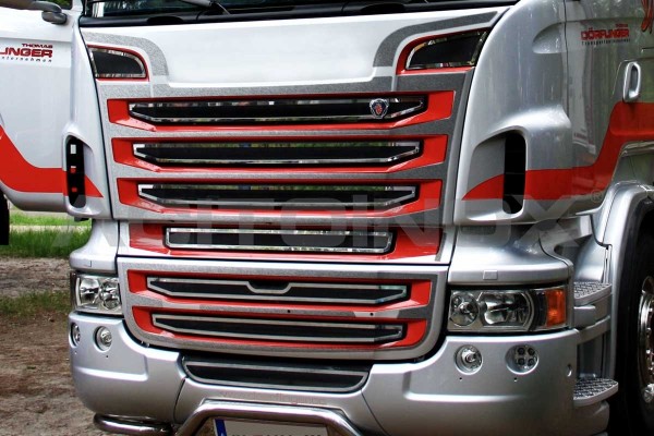 Cornici presa d'aria + mascherone|Adatto per  Scania  New R, Streamline