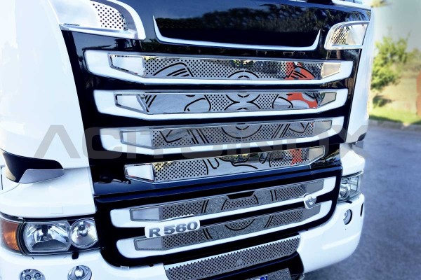 Mask application "Piston" for big bumper| Scania New R, Streamline