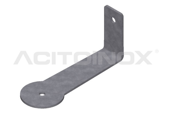 Brushed stainless steel bracket | DAF XF106
