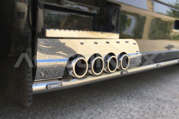 EXHAUST SYSTEM 4 OUTPUTS + EXHAUST APPLICATION - LEFT SIDE | Suitable for SCANIA New R, Streamline